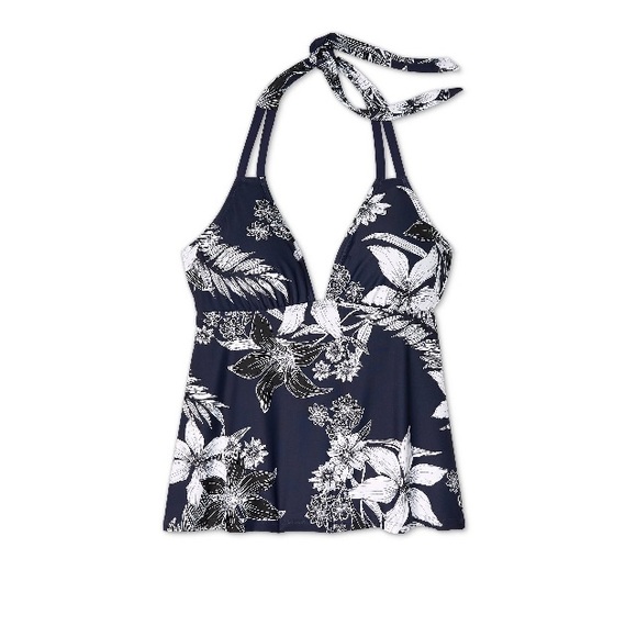 Kona Sol Swim Kona Sol Floral Halter Tankini Swim Top Nwt Poshmark